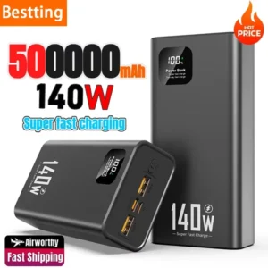 For Xiaomi 500000mAh Power Bank 140W Super Fast Charging Powerbank